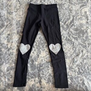 Black sparkly leggings size M 7/8